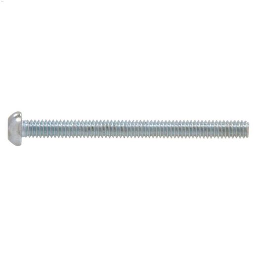 #6-32 x 1-1/2" Zinc Plated Round Head Machine Screw-150/Pack