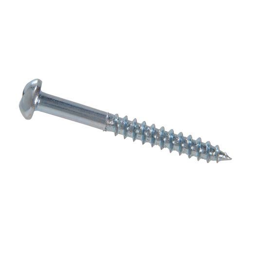 #10 x 3/4" Round Head Square Drive Zinc Wood Screw-100/Pack