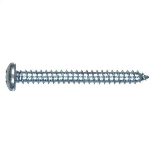 #8 x 1/2" Zinc Plated Pan Head Sheet Metal Screw-100/Pack