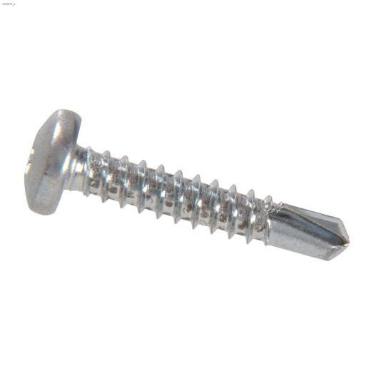 #12 x 1-1/2" Zinc Pan Head Sheet Metal Screw-50/Pack