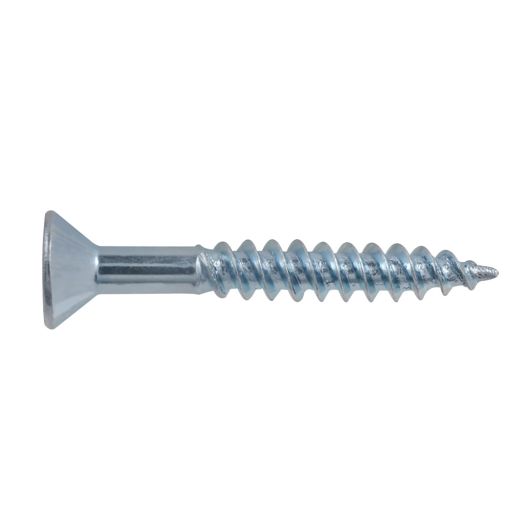 #8 x 1-1/4" Jar Square Flat Head Zinc Wood Screw-250/Pack