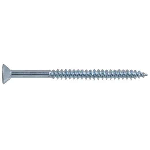 #8 x 2-1/2" Jar Square Flat Head Zinc Wood Screw-250/Pack