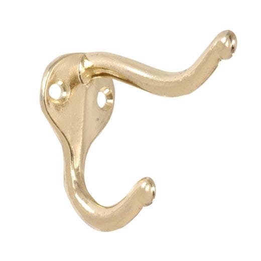 Brass Plated Coat/Hat Hook