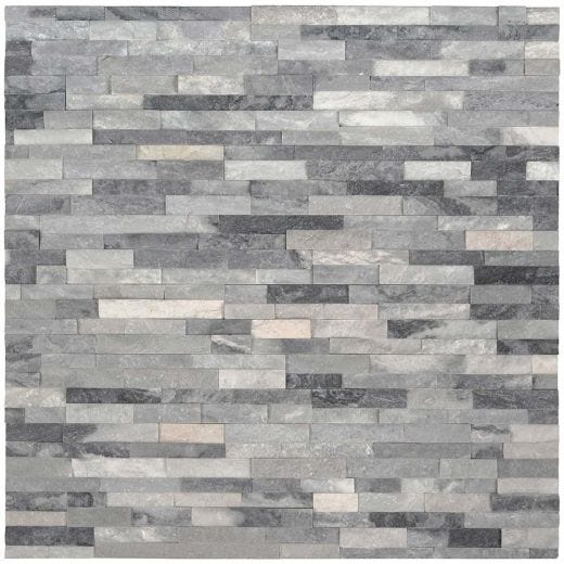 Alaska Gray Mini Ledger Panel Natural Marble Wall Tile