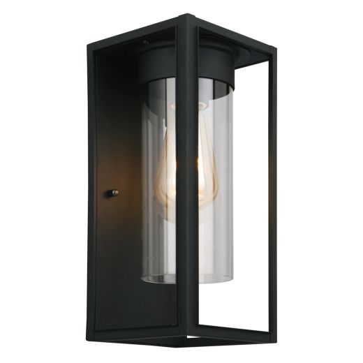 Walker Hill Outdoor Wall Light Matte Black Finish