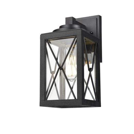 County Fair 12" Black Outdoor Wall Fixture