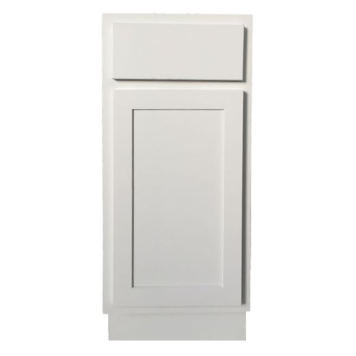 15 Inch Base Cabinet- White Shaker