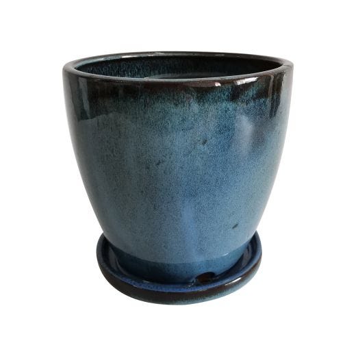 Ceramic Pot With Saucer