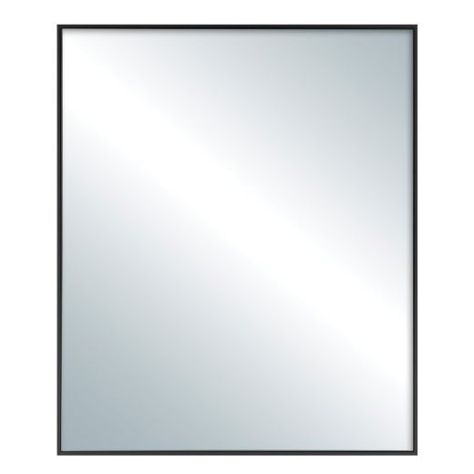 17" x 21" Black Moderna Mirror