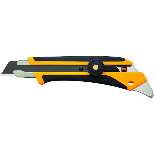 18mm Fiberglass Rubber Grip Ratchet Lock Utility Knife (L-5)