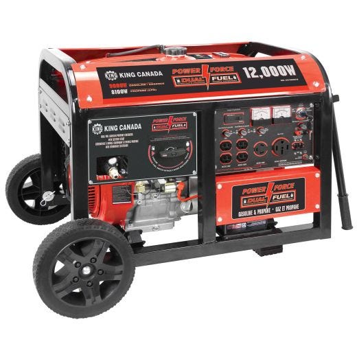 12000W Dual Fuel Gasoline/Propane Generator With Electric St