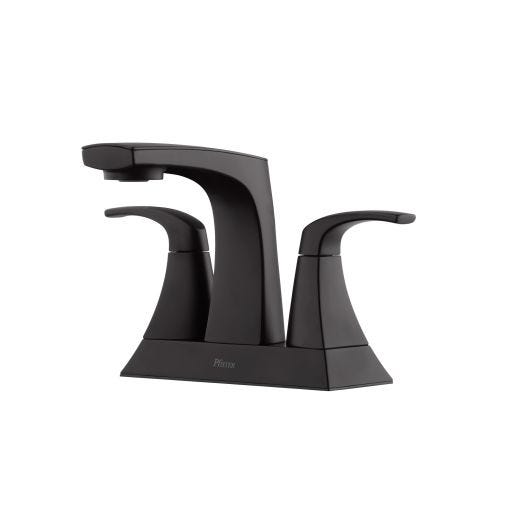 Karci 2-Handle Matte Black Lavatory Faucet