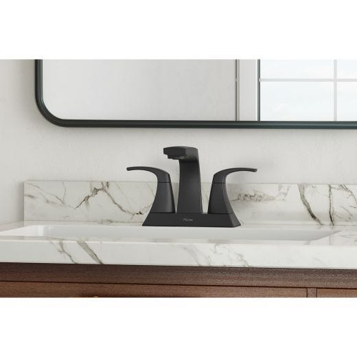 Karci 2-Handle Matte Black Lavatory Faucet