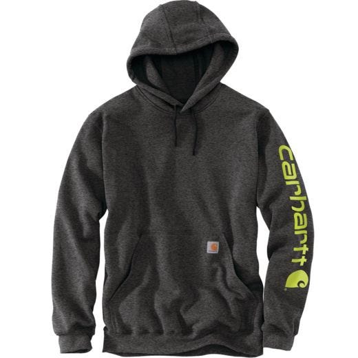 Midweight Logo Sleeve Sweatshirt-Carbon Heather 2XL