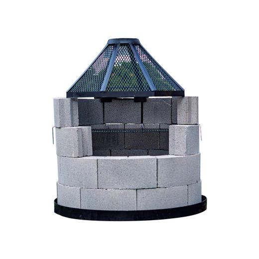 BBQ Firepit Round Block