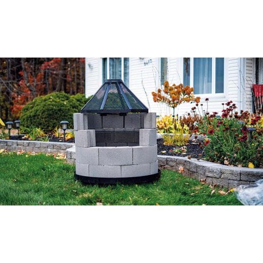 BBQ Firepit Round Block