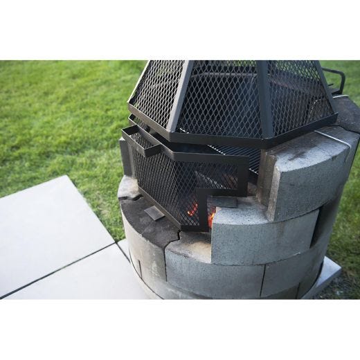 BBQ Firepit Round Block