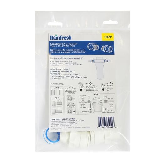 3/4" Solderless Water Filter Connector Kit