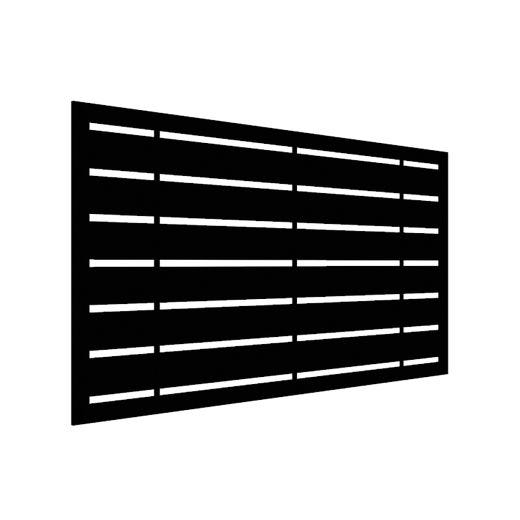 Decorative Screen Panel 2x4 Boardwalk Black