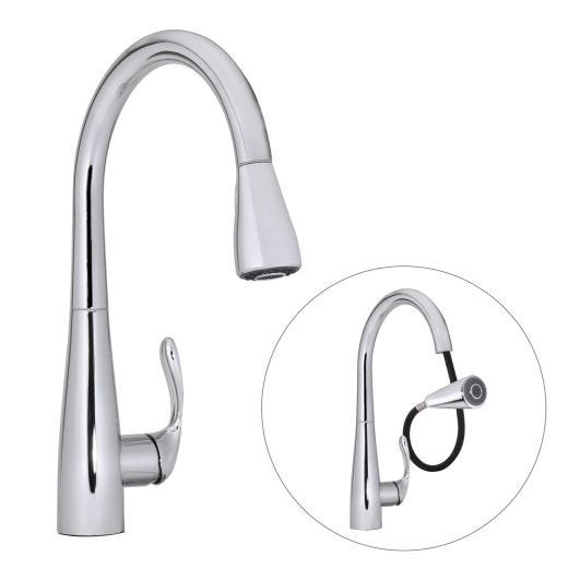 Devon Single Lever Pull Down Kitchen Faucet