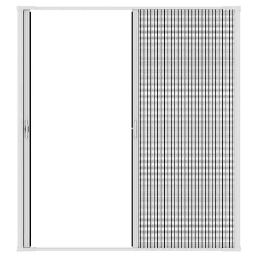 Brisa Retractable Standard Double Screen Door- White