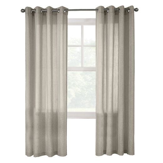 52" x 84" Limbourg Linen Light Filtering Curtain