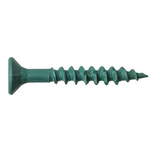 #8 x 1-1/2 Flat SOC UNC Deck Screw-Green-500/Box