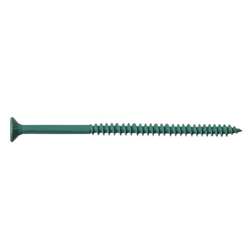 #10 x 4 Flat SOC UNC Deck Screw-Green-100/Box