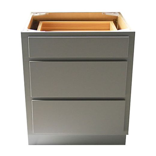 30" 3 Drawer Bank Grey