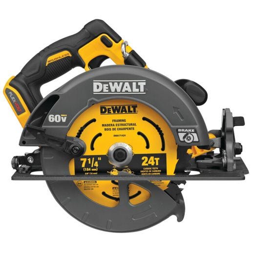 Flexvolt 60V Max Brushless 7-1/4" Circular Saw With Brake (T