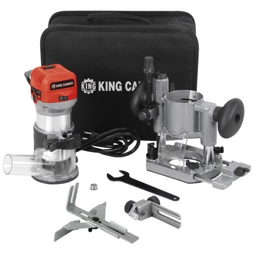 Variable Speed Router And Trimmer Combo Kit