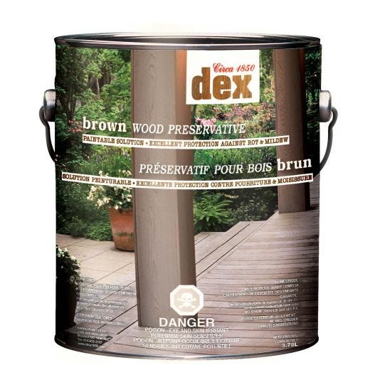 DEX Brown Wood Preservative 3.78L