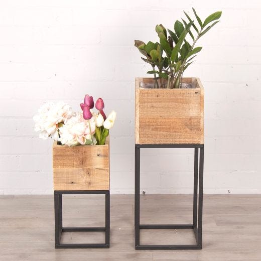 Wood Planter Box Set of 2