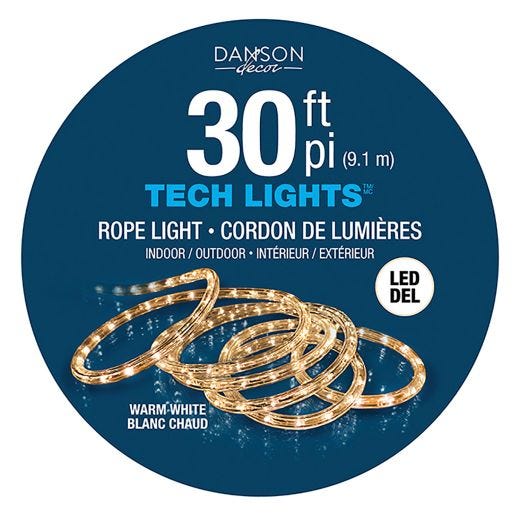 30' Warm White Rope Lights