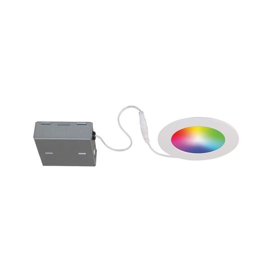 Wifi RGBW 4" Matte White Recessed Fixture 11W, 550Lm, 2700-4