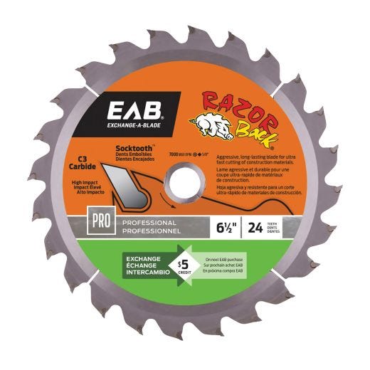 Exchange Razorback 6-1/2" x 24T Saw Blade