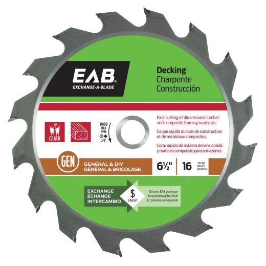 Exchange Finishing 10" x 60T Green Saw Blade