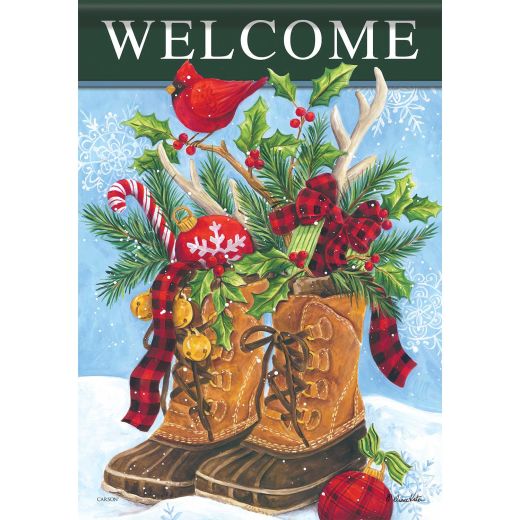 Christmas Boots Garden Flag