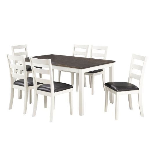 Two-Toned 7 Piece Dining Set