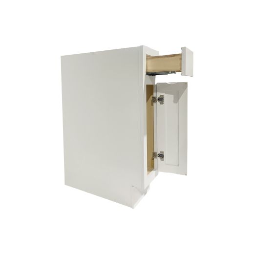 9" Shaker Sink Base Cabinet 35" High- White