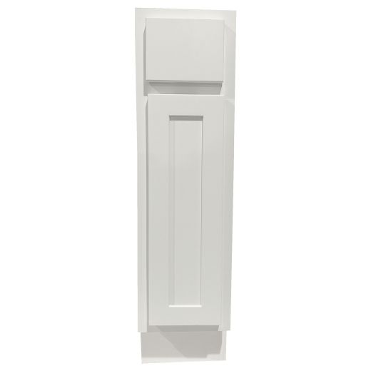 9" Shaker Sink Base Cabinet 35" High Grey Shaker