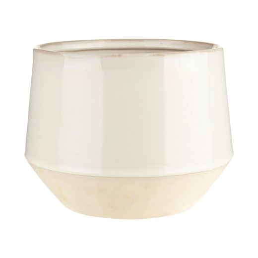 5.5" White Crock Pot