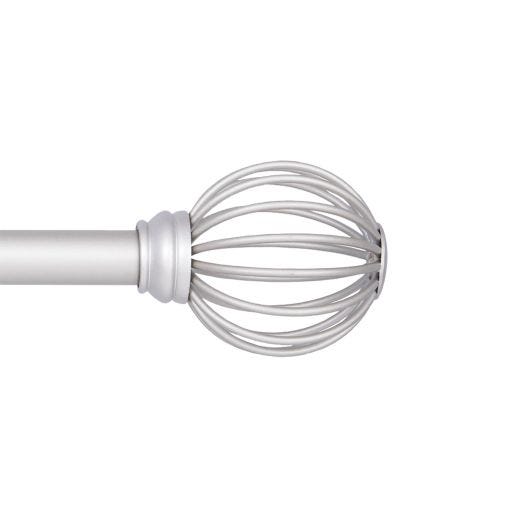 5/8" - 48" - 84" Brushed Nickel Jax Cafe Rod