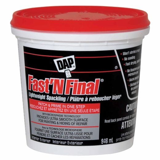 DAP Fast'N Final Lightweight Spackling 946mL