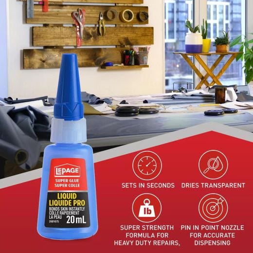 LePage Super Glue Liquid Pro Adhesive-20mL