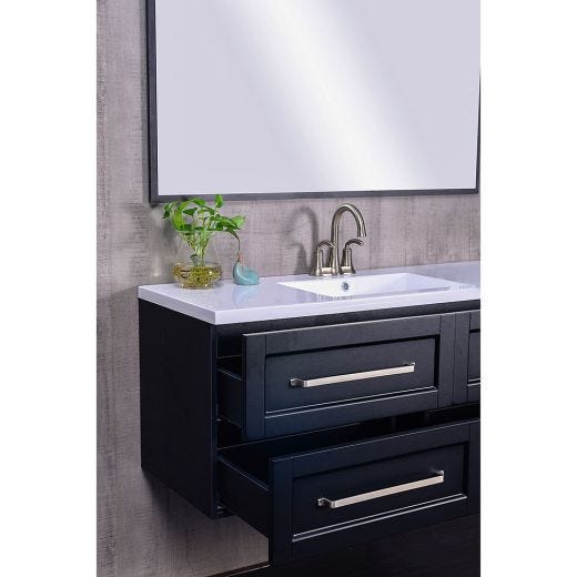 Harvard 48" Black Wall Hung Vanity