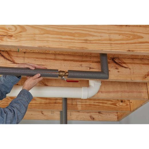 Semi-Slit 1/2" Wall X 1-1/8" X 3' Pipe Insulation