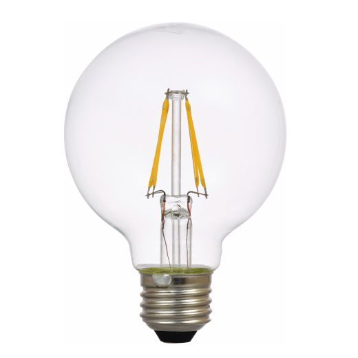4.5 Watt Dimmable Medium Base LED G25 Bulb-2/Pack