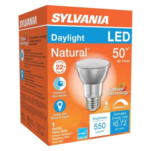6.5 Watt Dimmable Medium Base LED PAR20 Bulb-1/Pack