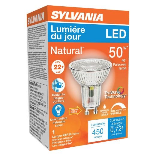 6 Watt Dimmable LED GU10 Bulb-1/Pack